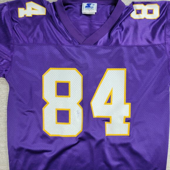 Vintage Starter Randy Moss #84 Minnesota Vikings Jersey Youth XL 18-20 1999 NFL - Picture 6 of 16